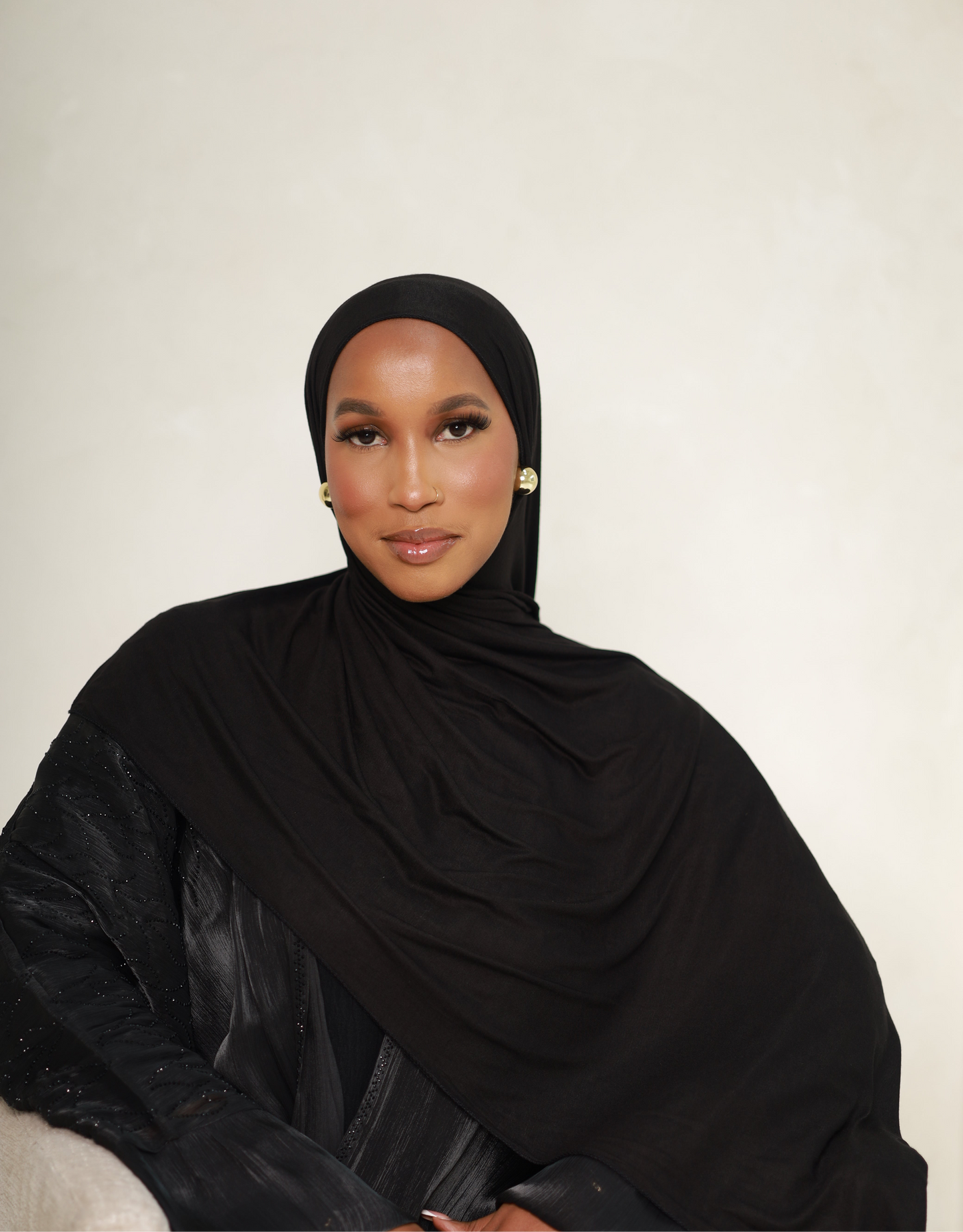 Aswad Jersey Hijab - Black