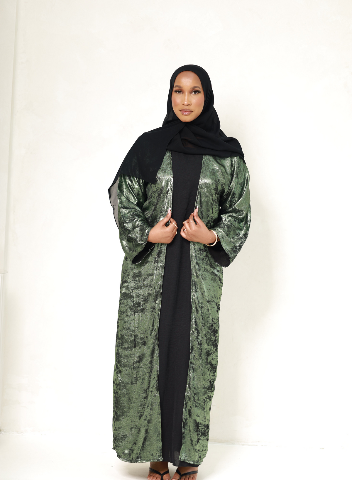 Jawharah Abaya - Emerald Green