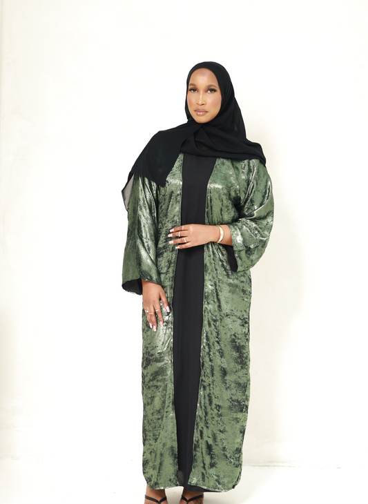 Jawharah Abaya - Emerald Green