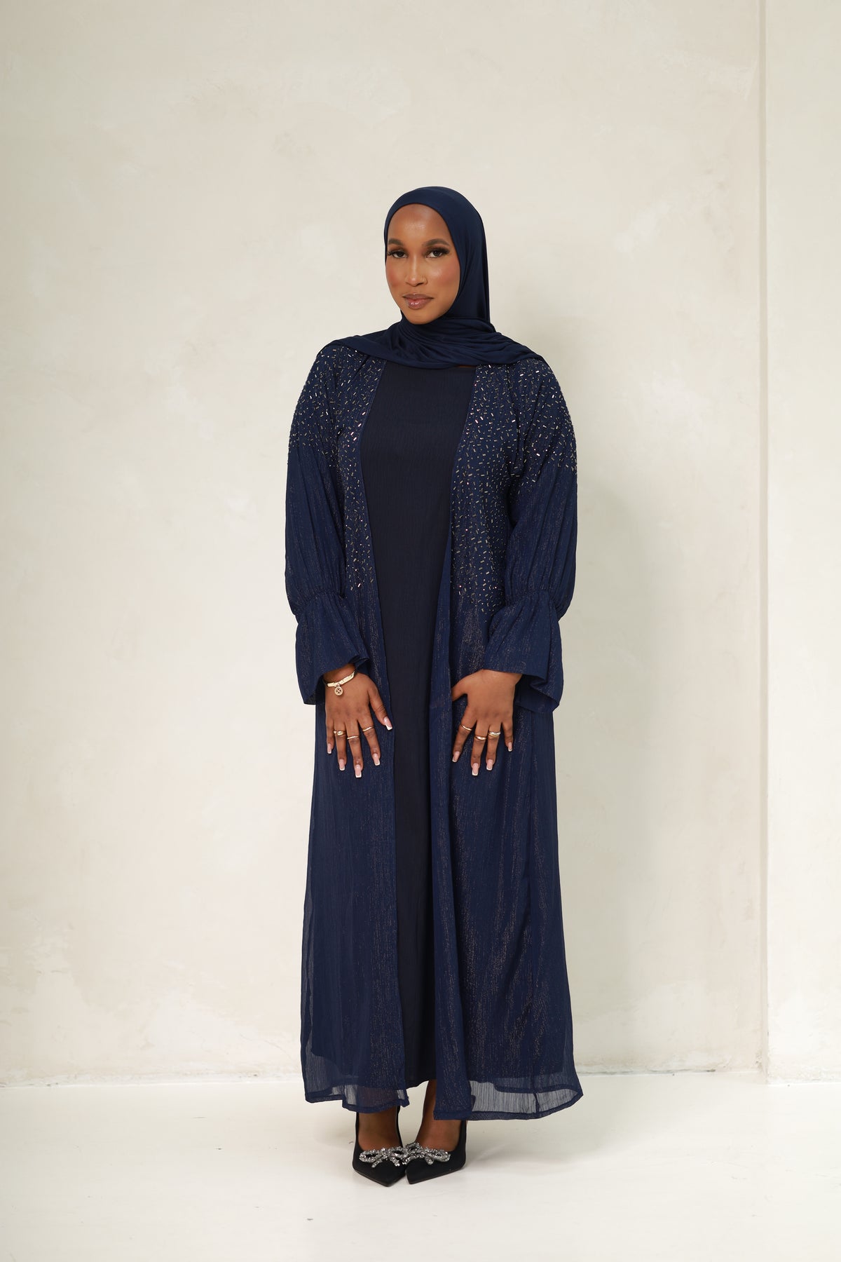 Najmah Abaya - Navy Blue