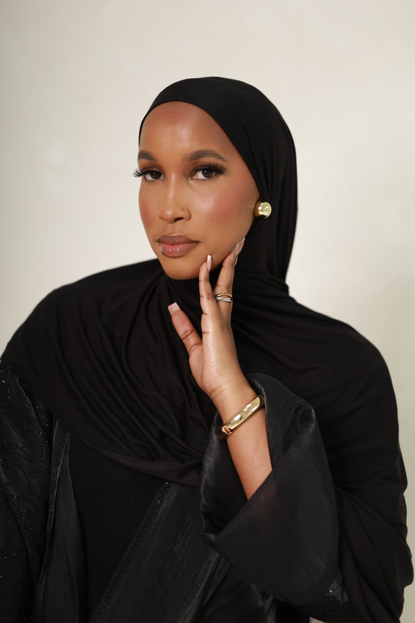Aswad Jersey Hijab - Black
