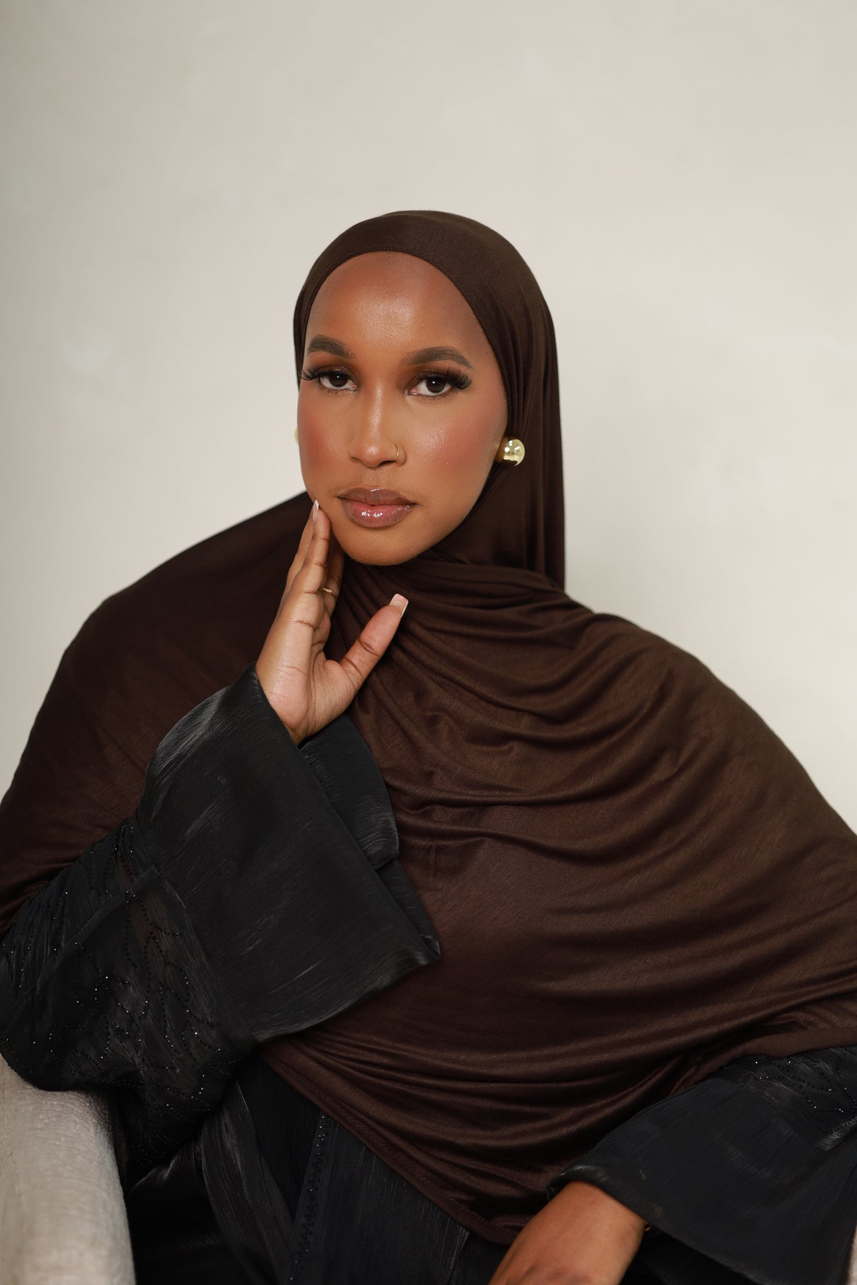 Qahwah Jersey Hijab - Mocha