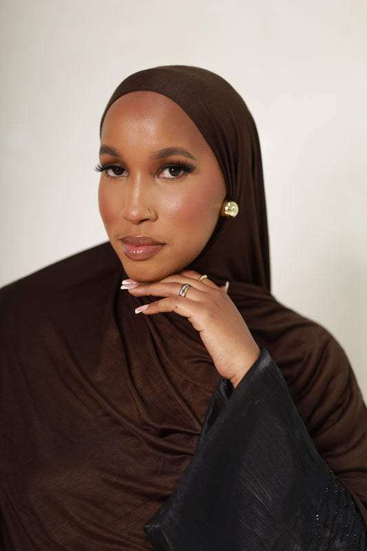 Qahwah Jersey Hijab - Mocha
