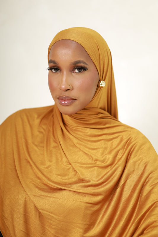 Asfar Jersey Hijab - Mustard