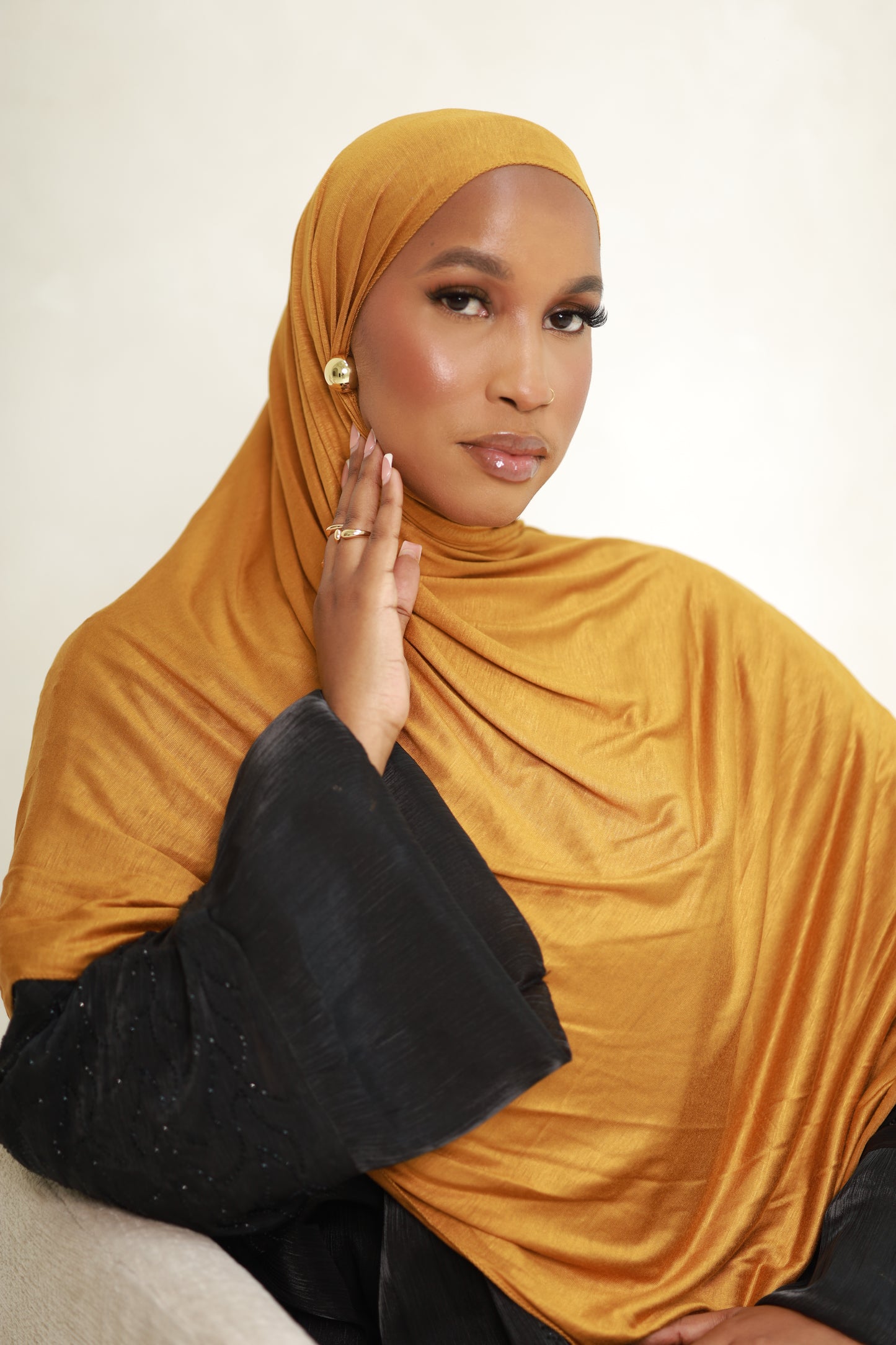 Asfar Jersey Hijab - Mustard