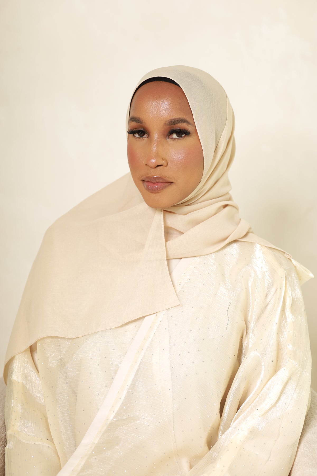 Amal Abaya -Cream