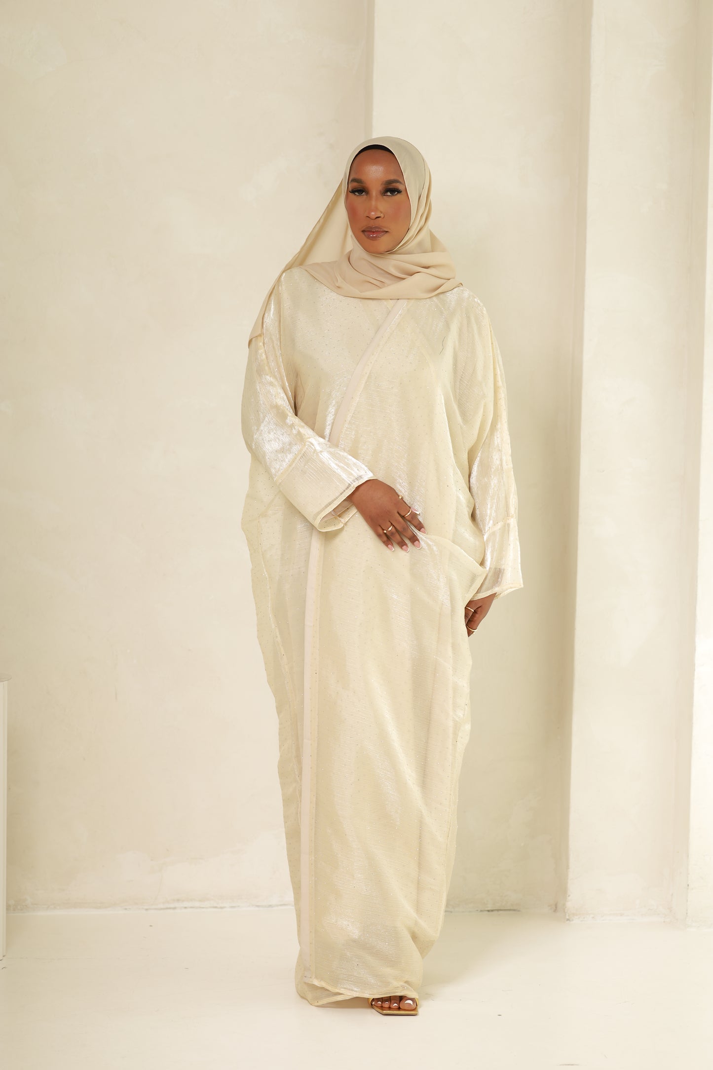 Amal Abaya -Cream