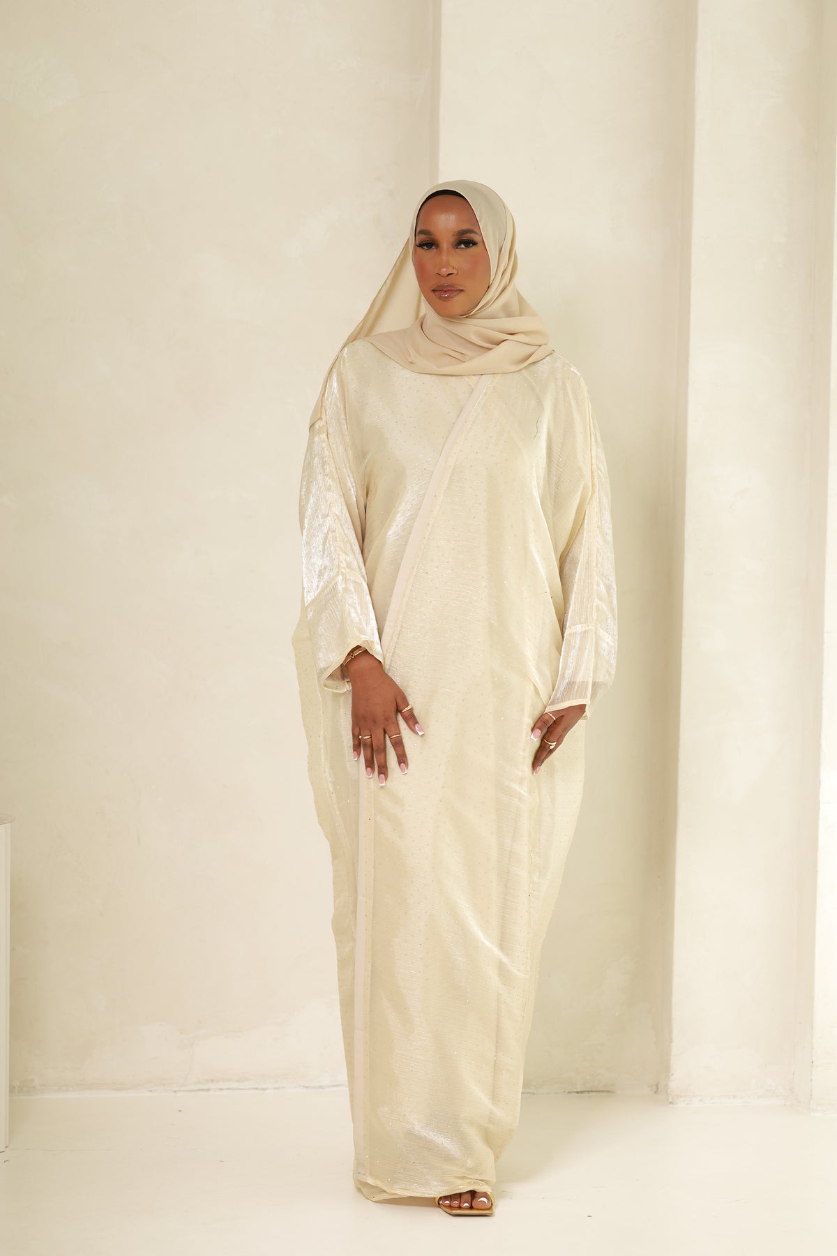 Amal Abaya -Cream