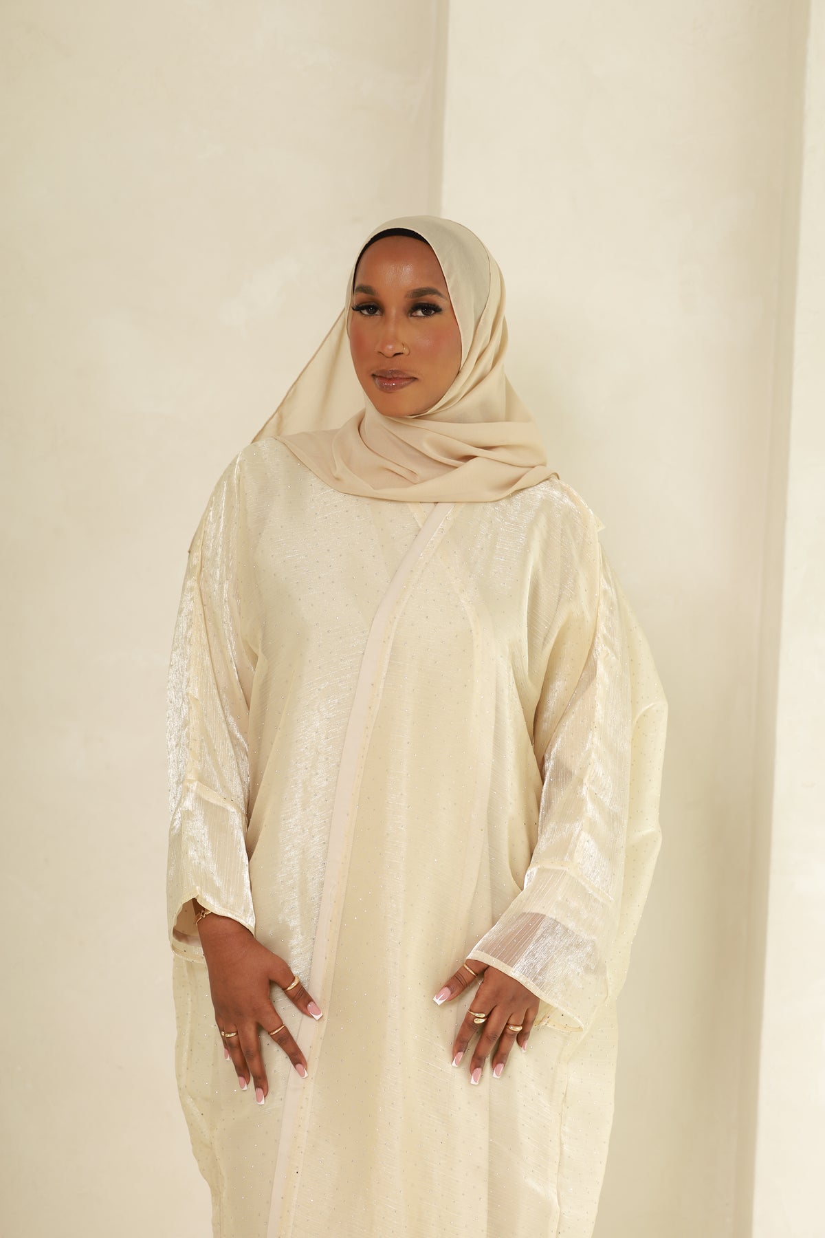 Amal Abaya -Cream