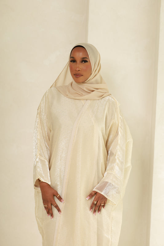 Amal Abaya -Cream