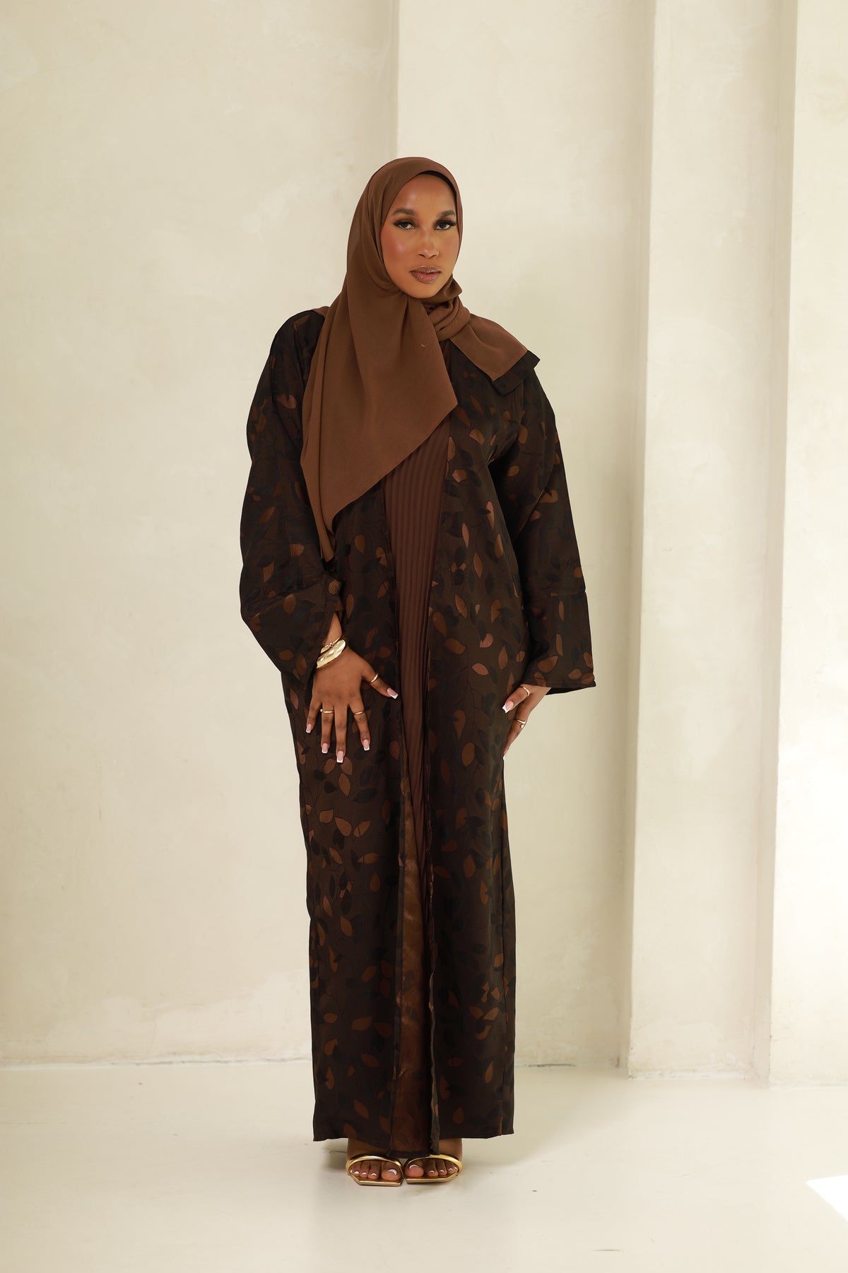 Noor Abaya- Luxe Latte