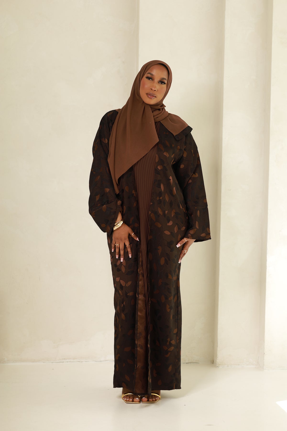 Noor Abaya- Luxe Latte